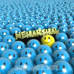neharshal in Special Smileys style - 3D name wallpaper