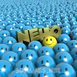 neho in Special Smileys style - 3D name wallpaper