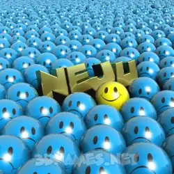 neju in Special Smileys style - 3D name wallpaper