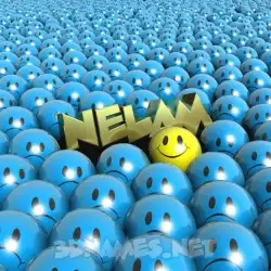 nelam in Special Smileys style - 3D name wallpaper