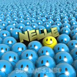 nelle in Special Smileys style - 3D name wallpaper
