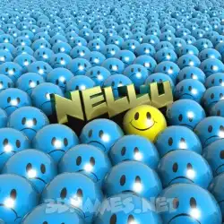 nellu in Special Smileys style - 3D name wallpaper