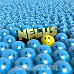 nelus in Special Smileys style - 3D name wallpaper
