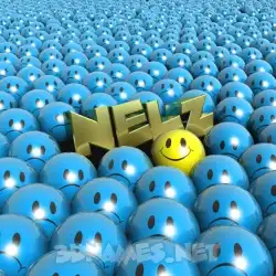 nelz in Special Smileys style - 3D name wallpaper