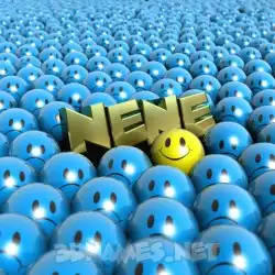 nene in Special Smileys style - 3D name wallpaper