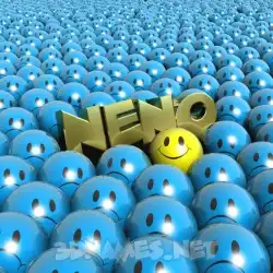 neno in Special Smileys style - 3D name wallpaper