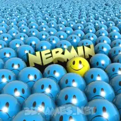 nermin in Special Smileys style - 3D name wallpaper