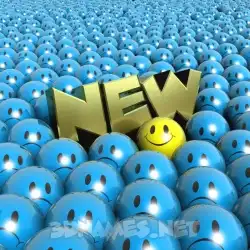 new in Special Smileys style - 3D name wallpaper