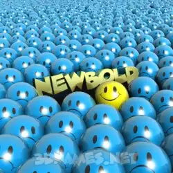 newbold in Special Smileys style - 3D name wallpaper