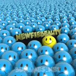 newfiebeauty in Special Smileys style - 3D name wallpaper