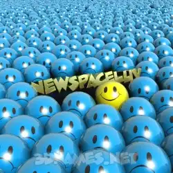 newspaceluv in Special Smileys style - 3D name wallpaper
