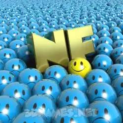 nf in Special Smileys style - 3D name wallpaper