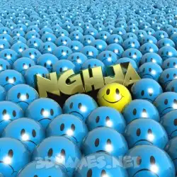 nghja in Special Smileys style - 3D name wallpaper