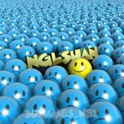 nglshan in Special Smileys style - 3D name wallpaper
