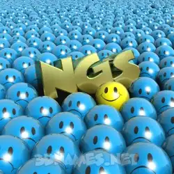 ngs in Special Smileys style - 3D name wallpaper