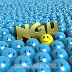 ngu in Special Smileys style - 3D name wallpaper