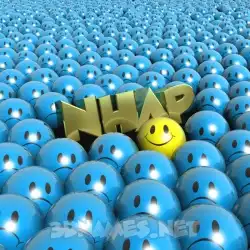 nhap in Special Smileys style - 3D name wallpaper