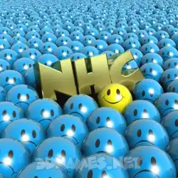 nhc in Special Smileys style - 3D name wallpaper