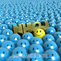 nhoj in Special Smileys style - 3D name wallpaper