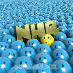 nhr in Special Smileys style - 3D name wallpaper