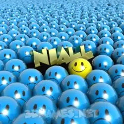 niall in Special Smileys style - 3D name wallpaper