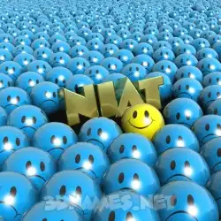 niat in Special Smileys style - 3D name wallpaper