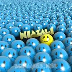 niazali in Special Smileys style - 3D name wallpaper