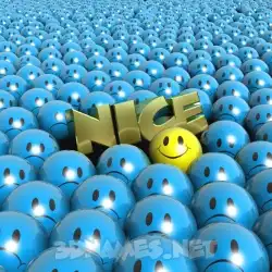nice in Special Smileys style - 3D name wallpaper