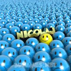 nicolaj in Special Smileys style - 3D name wallpaper