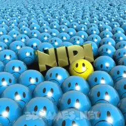 nidi in Special Smileys style - 3D name wallpaper