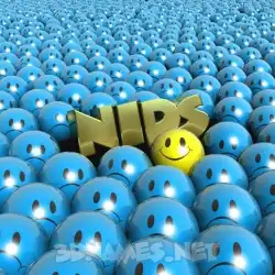 nids in Special Smileys style - 3D name wallpaper