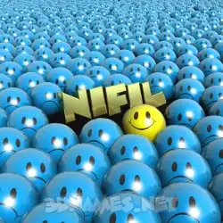 nifil in Special Smileys style - 3D name wallpaper