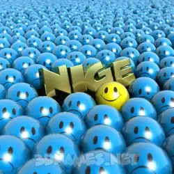 nige in Special Smileys style - 3D name wallpaper