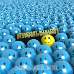 nikhilbharti in Special Smileys style - 3D name wallpaper