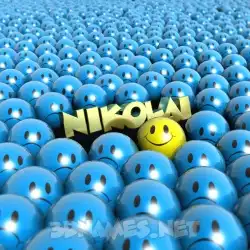 nikolai in Special Smileys style - 3D name wallpaper