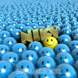 niky in Special Smileys style - 3D name wallpaper