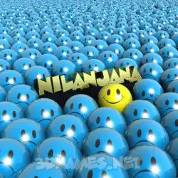 nilanjana in Special Smileys style - 3D name wallpaper