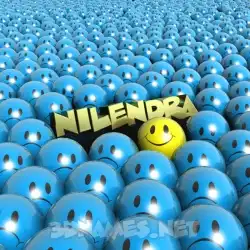 nilendra in Special Smileys style - 3D name wallpaper