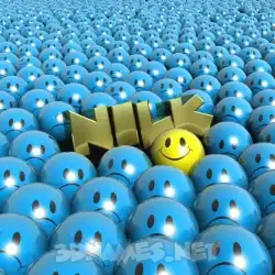 nilk in Special Smileys style - 3D name wallpaper