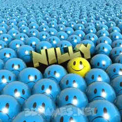 nilly in Special Smileys style - 3D name wallpaper
