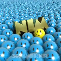 nim in Special Smileys style - 3D name wallpaper