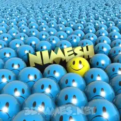 nimesh in Special Smileys style - 3D name wallpaper