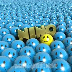 nino in Special Smileys style - 3D name wallpaper