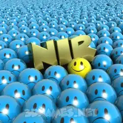 nir in Special Smileys style - 3D name wallpaper