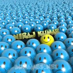 niraj kumar in Special Smileys style - 3D name wallpaper