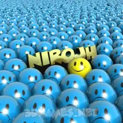 nirojh in Special Smileys style - 3D name wallpaper