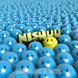 nishuu in Special Smileys style - 3D name wallpaper