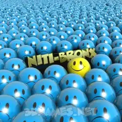 niti-bronx in Special Smileys style - 3D name wallpaper