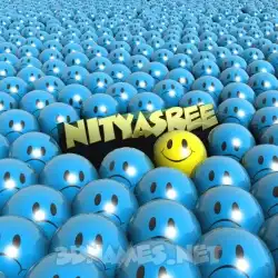 nityasree in Special Smileys style - 3D name wallpaper
