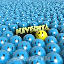 nivedita in Special Smileys style - 3D name wallpaper